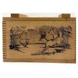 The Classic By Evans Dovetail Wood Ammo Box