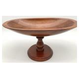 Vintage Wooden Pedestal Fruit Bowl