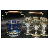 MCM Fred Press & Jeanette Glass Barware Sets