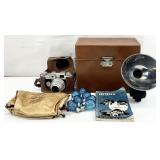 Vintage Argus C-Four Camera, Polaroid Case & More