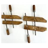 Pair Wooden Clamps