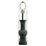 Antique Style Asian Pottery Vase Lamp