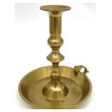 Vintage Brass Chamberstick Candle Holder