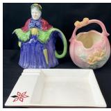 Vintage HJ Wood Old Lady Teapot, & More