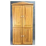 Pine Blind Door Armoire
