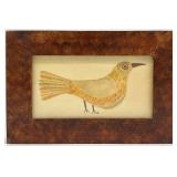 Hand Painted Bird Framed Wall Art