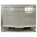 Grey Painted Serpentine Front Chest