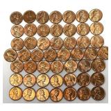 Brilliant Uncirculated 50 1959 Copper Pennies