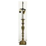 Vintage Brass Candlestick Lamp