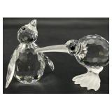 Swarovski Crystal Penguin and Kiwi Birds