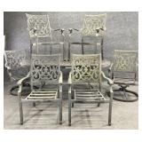 Aluminum Patio Table & 6 Chairs