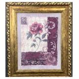 Large Cedar Creek Collection Floral Framed Art