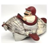 California Originals Red Baron in Plane Cookie Jar