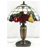 Vintage Stained Glass Lamp