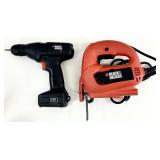 Black & Decker Jig Saw & Cordless Drill