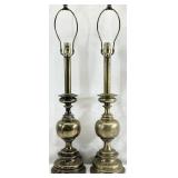 Pair of Vintage Stiffel Brass Table Lamps