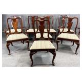 8 Mahogany Queen Anne Dining Chairs