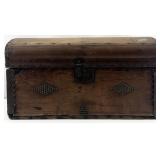 Antique Dome Top Wooden Chest