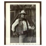 Framed John Wayne Poster