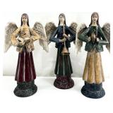 3pc Musical Angel Figurines