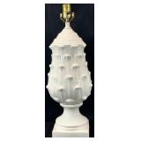 Palm Beach Regency Porcelain Artichoke Lamp