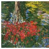 Impressionist Oil Painting on Canvas, Signed
