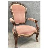Victorian Fruit Carved Arm Chair