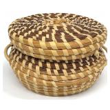 Charleston Gullah Sweetgrass Lidded Basket