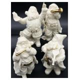 4 Lenox Santa Claus Figures