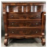 Empire Mahogany Two Over Three Drawer Chest