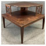 Mahogany Two Tier Corner Table