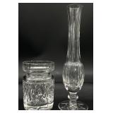 Waterford Crystal Bud Vase & Sugar Dish (No Lid)