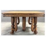 Antique Oak Paw Foot Table