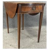 Mahogany Drop Leaf Accent Table