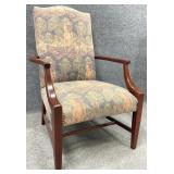 Formal Mahogany Hunt Scene Chair