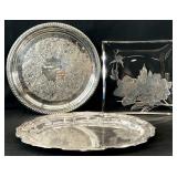 Reed & Barton Silverplate, Sterling Overlay Glass