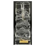 Ingrid Glashutte Ice Glass Crystal Sollifleur Vase