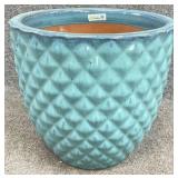 15in Blue Ceramic Planter