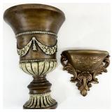 2 Vintage Wall Pocket Vases