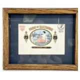 Anitque Framed Cigar Box Label