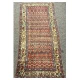 3.7 x 7.8 Antique Hand Knotted Rug