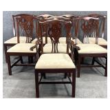 Set of 8 Chippendale Mahogany Chairs