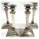 4 Sterling Weighted 8.75 " Pillar Candlesticks