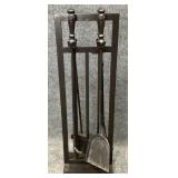 Oil Rubbed Bronze Finish Fireplace Tool Set