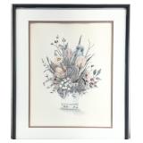 Mary Bertrand Signed Floral Watercolor Art Print
