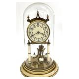 Vintage Glass Dome Anniversary Clock - As Is