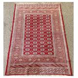 6 x 9.5 Vintage Bokhara Hand Knotted Persian Rug