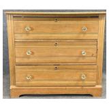 Antique Oak 3 Drawer Chest