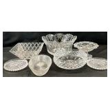Asst Crystal / Glass Serving Bowls & More