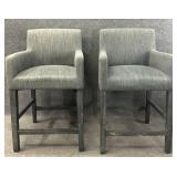 Pair Upholstered Barstools